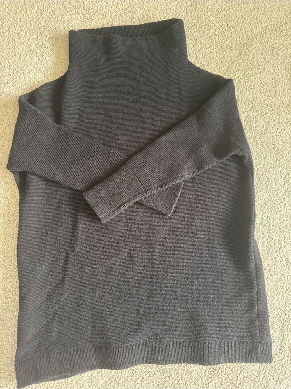 Free People Funnel Neck Tunic Sweater Large